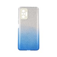TopQ Xiaomi Redmi Note 10 Pro glitter silver-blue 59582 - Phone Cover