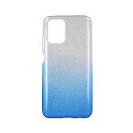 TopQ Xiaomi Redmi Note 10 glitter silver-blue 59572 - Phone Cover