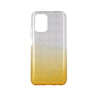 TopQ Xiaomi Redmi Note 10 glitter silver-orange 59571 - Phone Cover