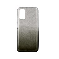 TopQ Xiaomi Redmi Note 10 5G glitter silver-black 60455 - Phone Cover