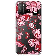 TopQ Xiaomi Poco M3 silicone Pink Butterfly 60637 - Phone Cover