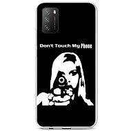 TopQ Xiaomi Poco M3 silicone Don't Touch Gun 60607 - Phone Cover