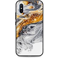 TopQ LUXURY Xiaomi Redmi 9A solid Marble grey-gold 51280 - Phone Cover