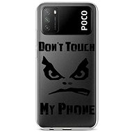 TopQ Xiaomi Poco M3 silicone Don't Touch transparent 60641 - Phone Cover