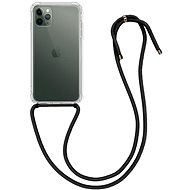 TopQ iPhone 11 Pro silicone with black cord transparent 49692 - Phone Cover
