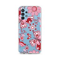 TopQ Samsung A32 silicone Pink Butterfly 61929 - Phone Cover