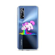 TopQ Realme 7 silicone Rainbow Splash 62087 - Phone Cover