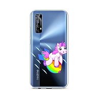 TopQ Realme 7 silicone Flying Unicorn 62086 - Phone Cover