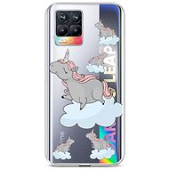 TopQ Realme 8 silicone Grey Unicorns 61493 - Phone Cover