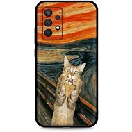 TopQ Samsung A32 silicone Scared Cat 61786 - Phone Cover