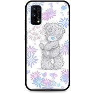 TopQ Realme 7 Pro Silicone Floral Teddy 62159 - Phone Cover