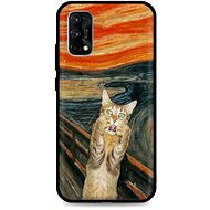 TopQ Realme 7 Pro Silicone Scared Cat 62140 - Phone Cover