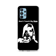 TopQ Samsung A32 silicone Don't Touch Gun 61880 - Phone Cover