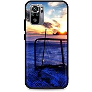 TopQ Xiaomi Redmi Note 10S silicone Hockey Sunset 62294 - Phone Cover