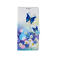 TopQ Xiaomi Redmi Note 9 book White with butterfly 50600 - Phone Cover