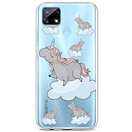 TopQ Realme 7i silicone Grey Unicorns 62521 - Phone Cover