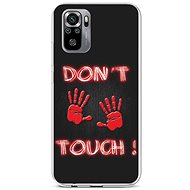 TopQ Xiaomi Redmi Note 10S silicone Don´t Touch Red 62786 - Phone Cover