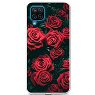 TopQ Samsung A12 silicone Red rosettes 58580 - Phone Cover