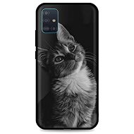 TopQ Samsung A51 silicone Cute Cat 55849 - Phone Cover
