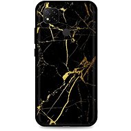 TopQ LUXURY Xiaomi Redmi 9C solid Marble black-gold 52263 - Phone Cover
