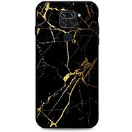 TopQ LUXURY Xiaomi Redmi Note 9 solid Marble black-gold 49992 - Phone Cover
