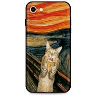 TopQ iPhone SE 2020 silicone Scared Cat 49298 - Phone Cover