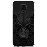TopQ Xiaomi Redmi Note 9 Pro silicone Black Wolf 50072 - Phone Cover