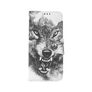 TopQ Realme 8 Black and white wolf 62800 - Phone Case