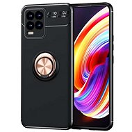 TopQ Realme 8 silicone black with copper ring 61653 - Phone Cover