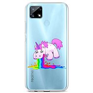 TopQ Realme 7i Silicone Rainbow Splash 62508 - Phone Cover
