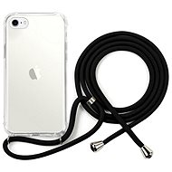 TopQ iPhone SE 2020 silicone with lanyard transparent 49405 - Phone Cover