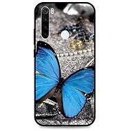 TopQ LUXURY Xiaomi Redmi Note 8T solid Blue butterfly 59382 - Phone Cover