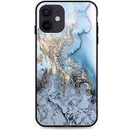 TopQ LUXURY iPhone 12 hard Marble Blue 55201 - Phone Cover