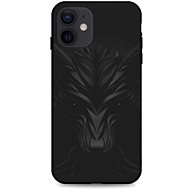 TopQ LUXURY iPhone 12 Hard Black Wolf 55174 - Phone Cover