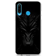 TopQ Huawei P30 Lite silicone Black Wolf 41963 - Phone Cover