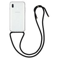 TopQ Samsung A20e silicone with black cord transparent 53155 - Phone Cover