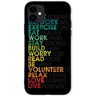 TopQ LUXURY iPhone 11 hard Words 45482 - Phone Cover