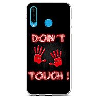 TopQ Huawei P30 Lite silicone Don't Touch Red 41965 - Phone Cover