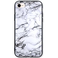 TopQ LUXURY iPhone 8 solid Marble White 48618 - Phone Cover