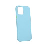 TopQ Solid iPhone 12 silicone light blue 62966 - Phone Cover