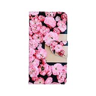 TopQ iPhone 11 Booklet Pink Flowers 63802 - Phone Case