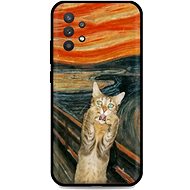 TopQ Samsung A32 5G silicone Scared Cat 64261 - Phone Cover