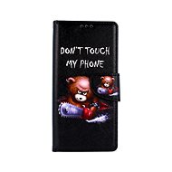 TopQ Xiaomi Redmi Note 9 book Don't Touch Bear 50606 - Phone Cover