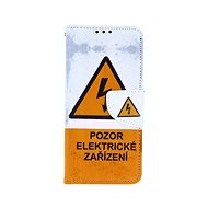 TopQ Samsung A20e booklet Attention electrical equipment 42909 - Phone Case