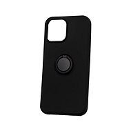 TopQ RING iPhone 13 Pro Max silikón čierny 64148 - Kryt na mobil