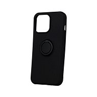 TopQ RING iPhone 13 Pro silicone black 64133 - Phone Cover