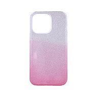 TopQ iPhone 13 Pro glitter silver-pink 64837 - Phone Cover