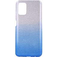 TopQ Samsung A03s glitter silver-blue 63838 - Phone Cover