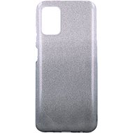 TopQ Samsung A03s glitter silver-black 63834 - Phone Cover