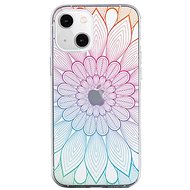 TopQ iPhone 13 silicone Rainbow Mandala 64660 - Phone Cover